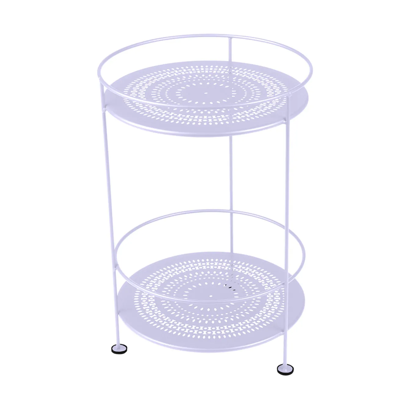 Guinguette Double Top Perforated Side Table