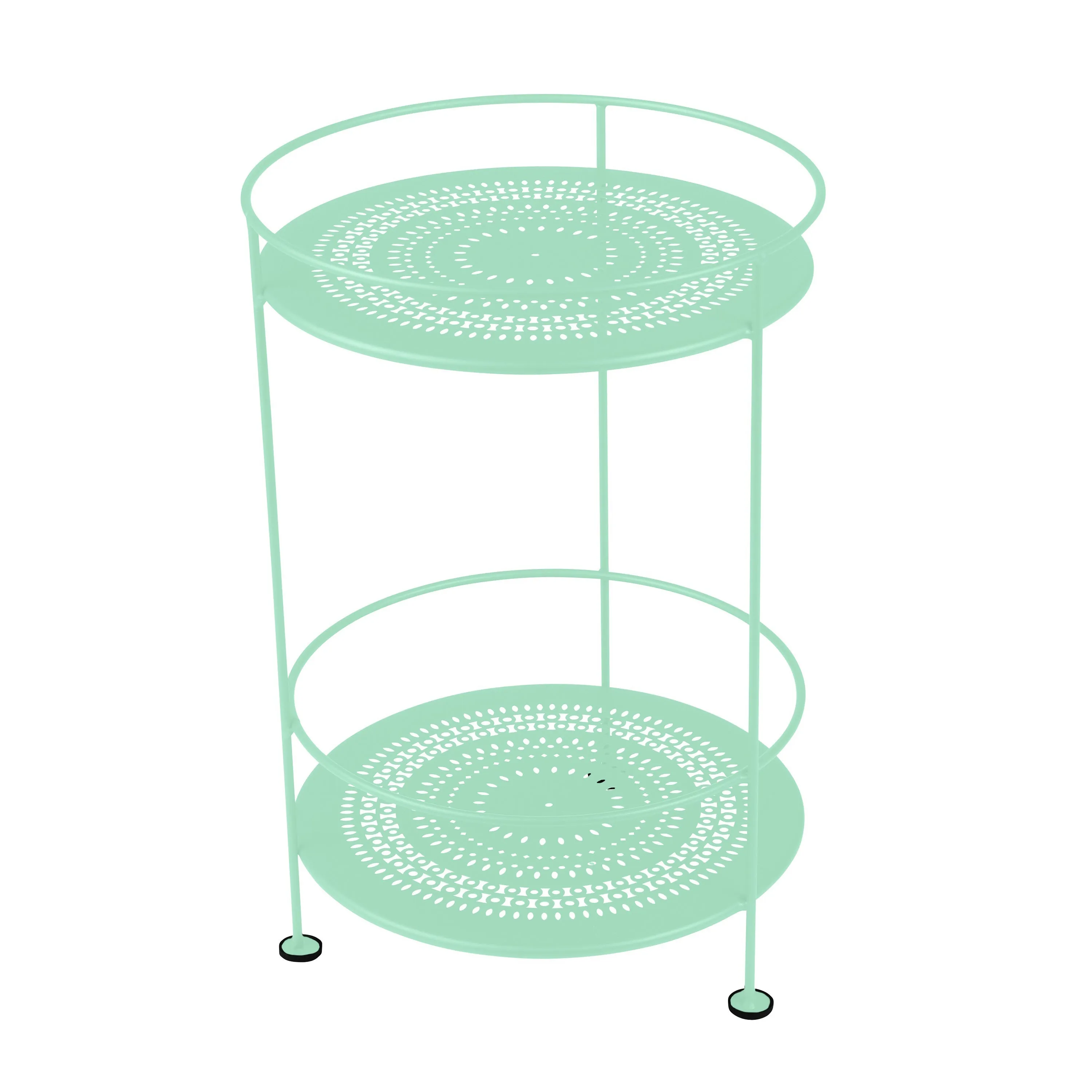 Guinguette Double Top Perforated Side Table