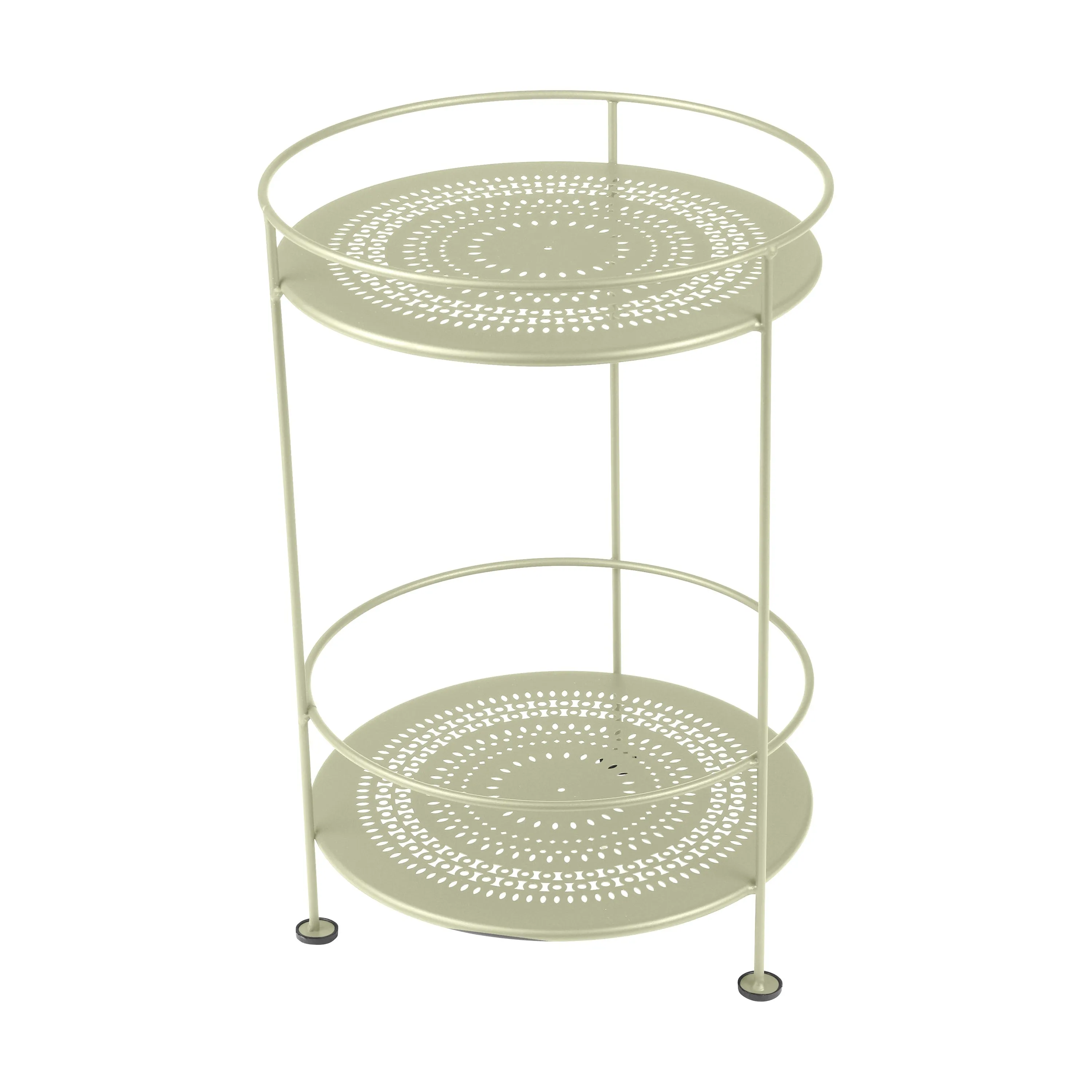 Guinguette Double Top Perforated Side Table