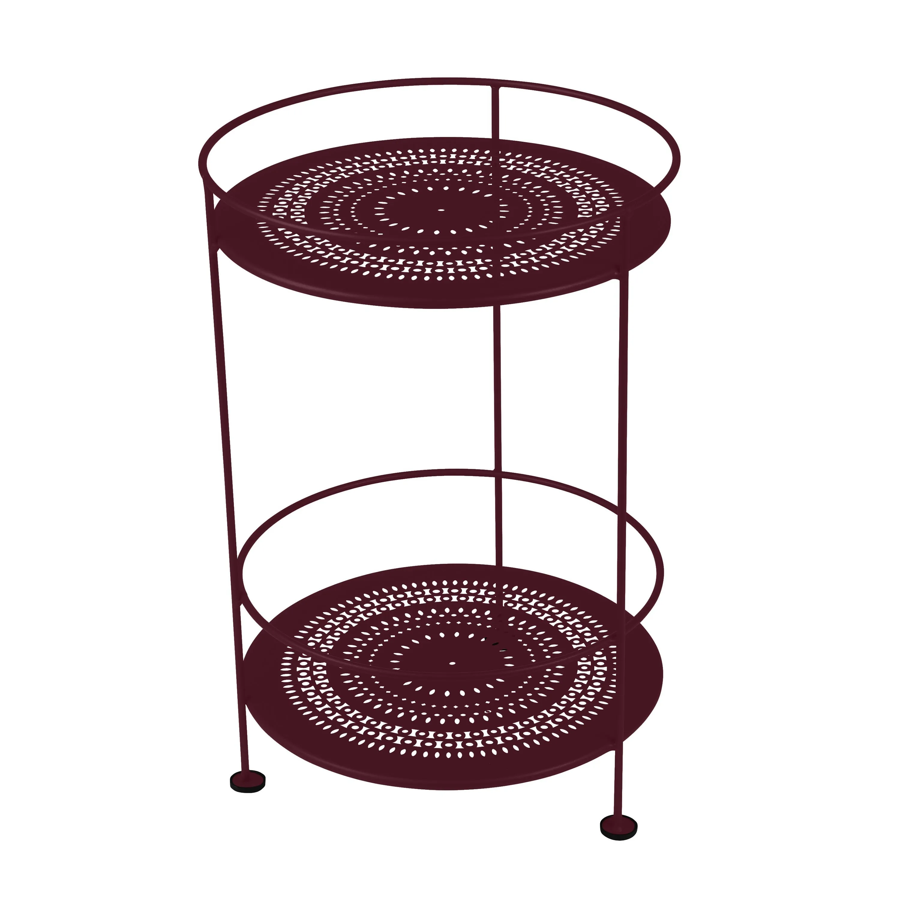 Guinguette Double Top Perforated Side Table