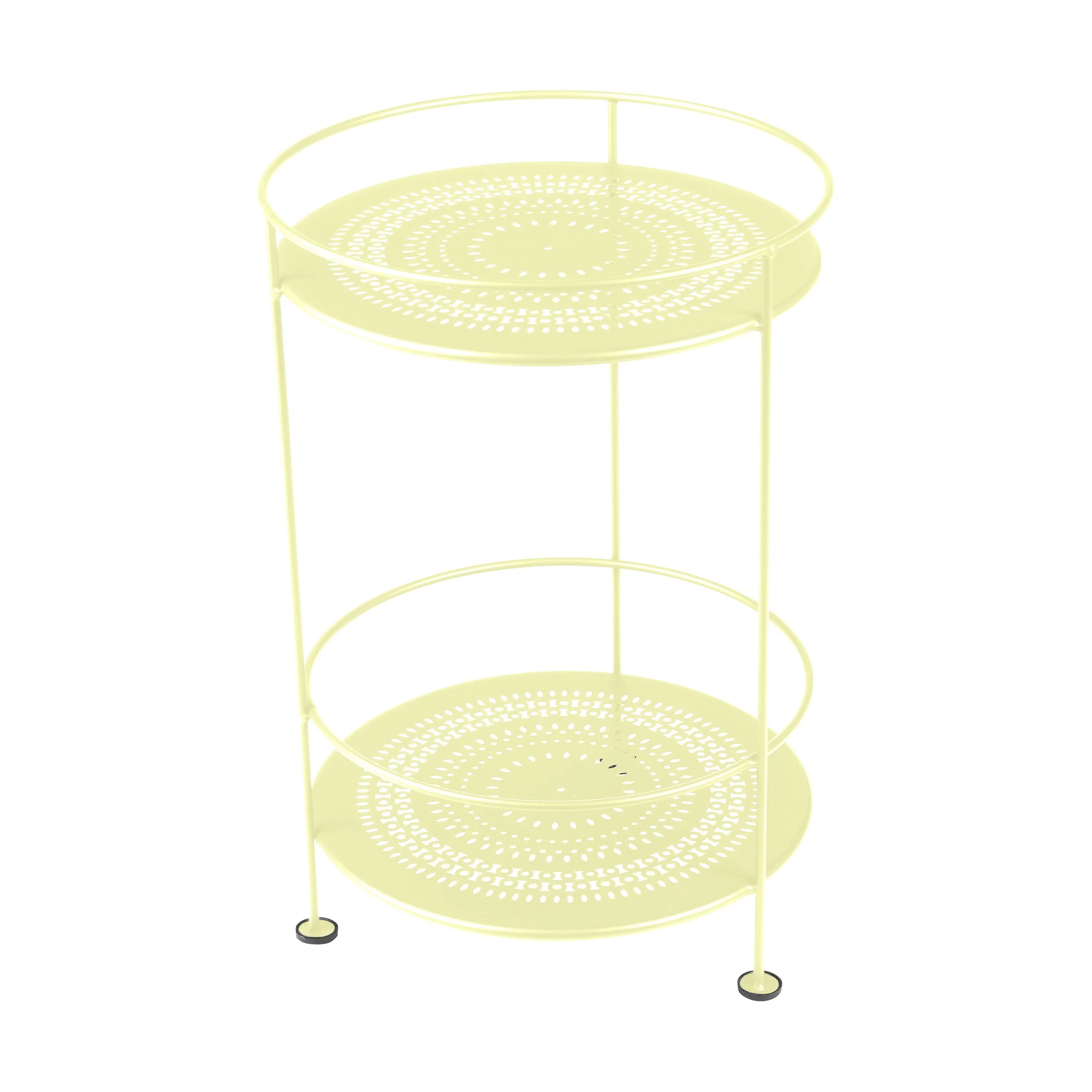 Guinguette Double Top Perforated Side Table