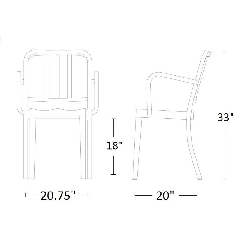 Heritage Stacking Armchair