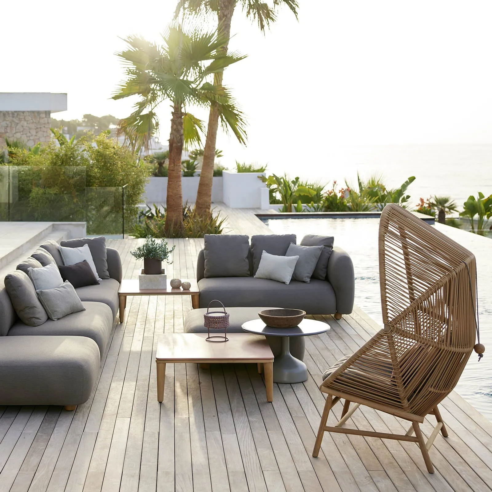 Hive Outdoor Chair with Base