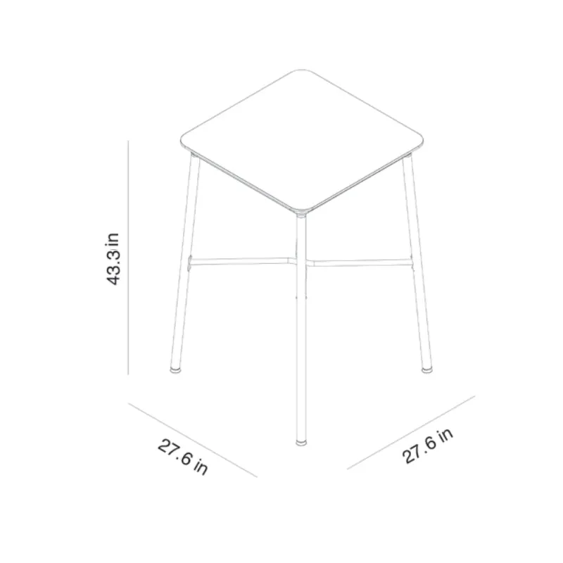 Hub Outdoor Square High Dining Table