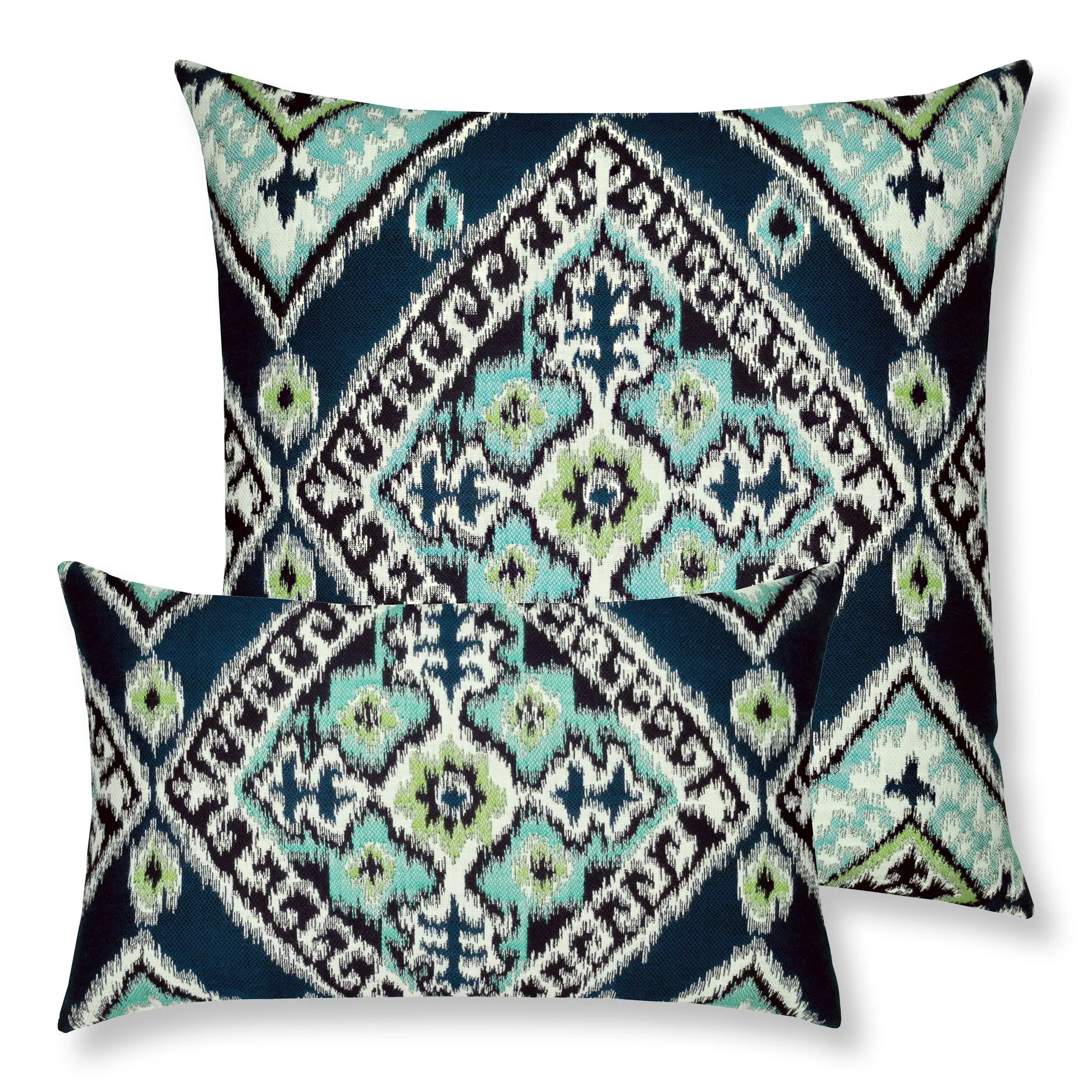 Ikat Diamond Outdoor Pillow