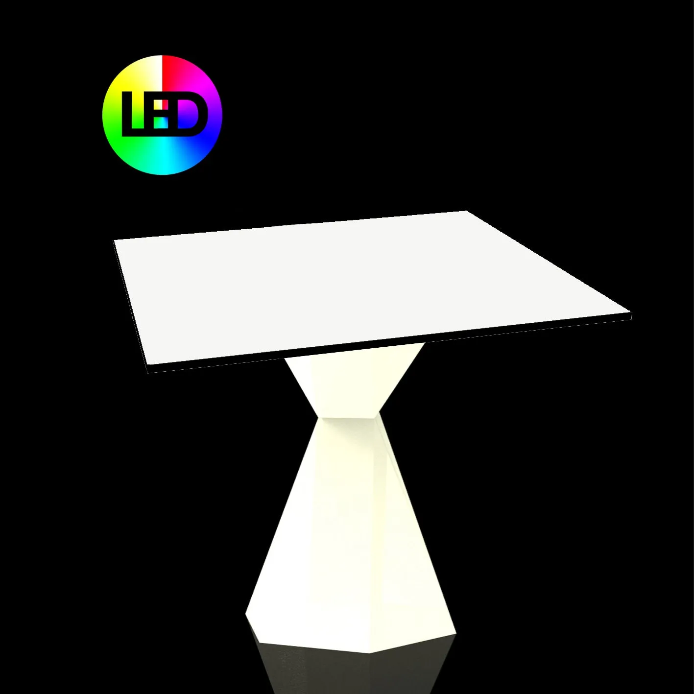 Illuminated Vertex Square Table