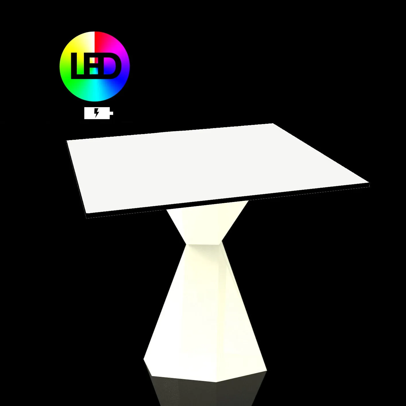 Illuminated Vertex Square Table