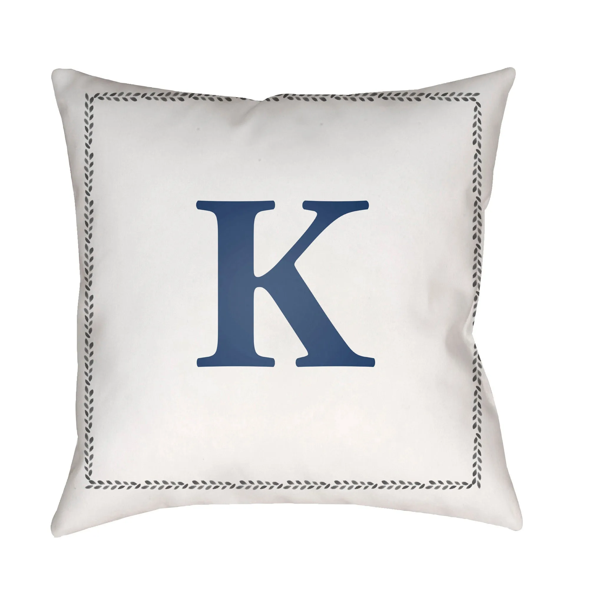 Initials Letter (A to Z) Outdoor Pillow