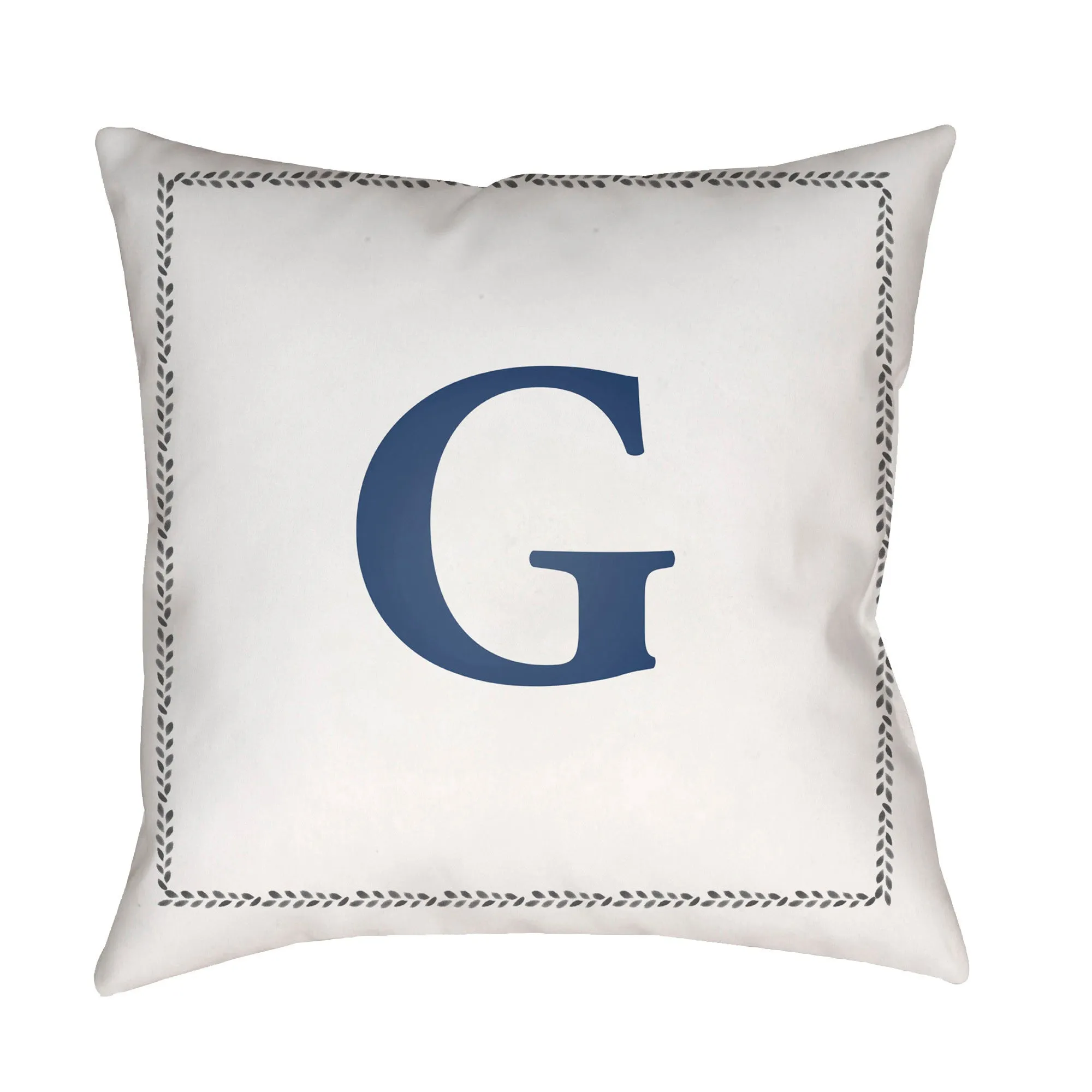 Initials Letter (A to Z) Outdoor Pillow