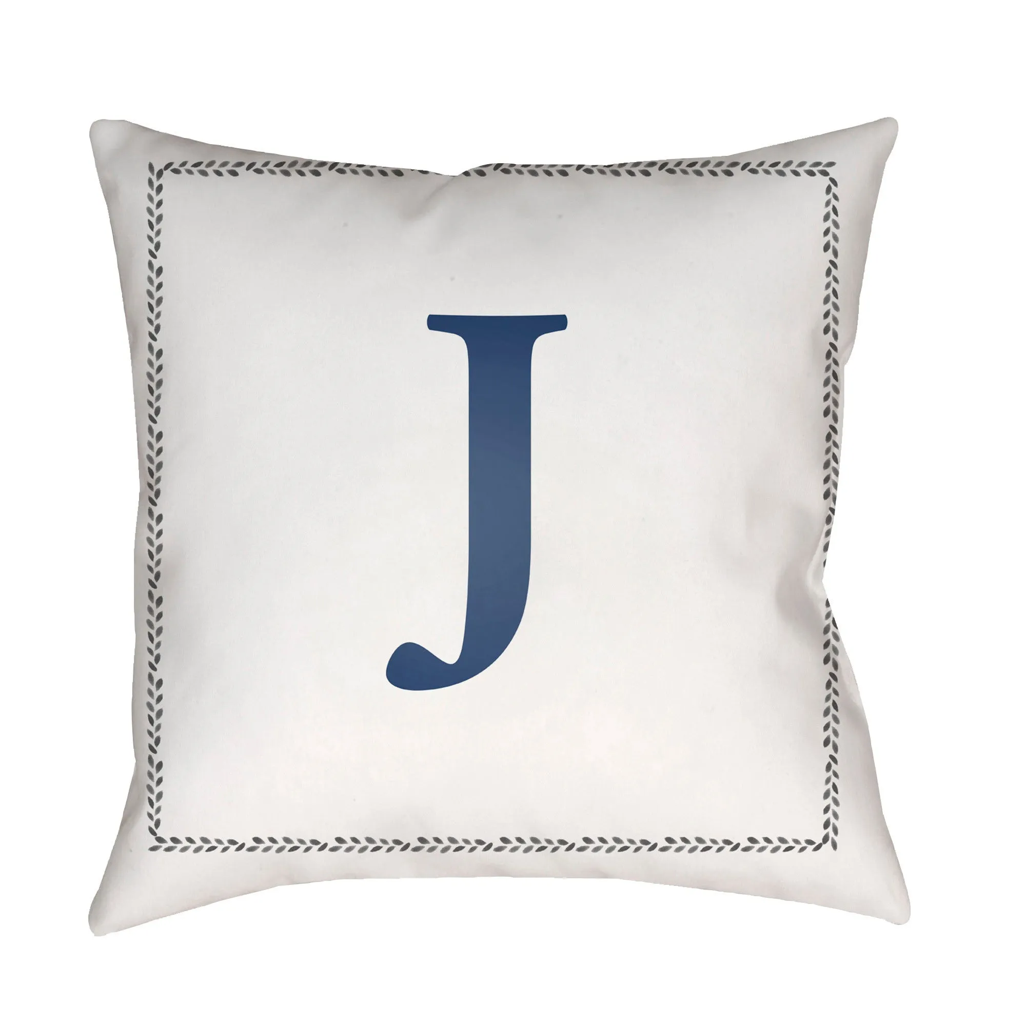 Initials Letter (A to Z) Outdoor Pillow