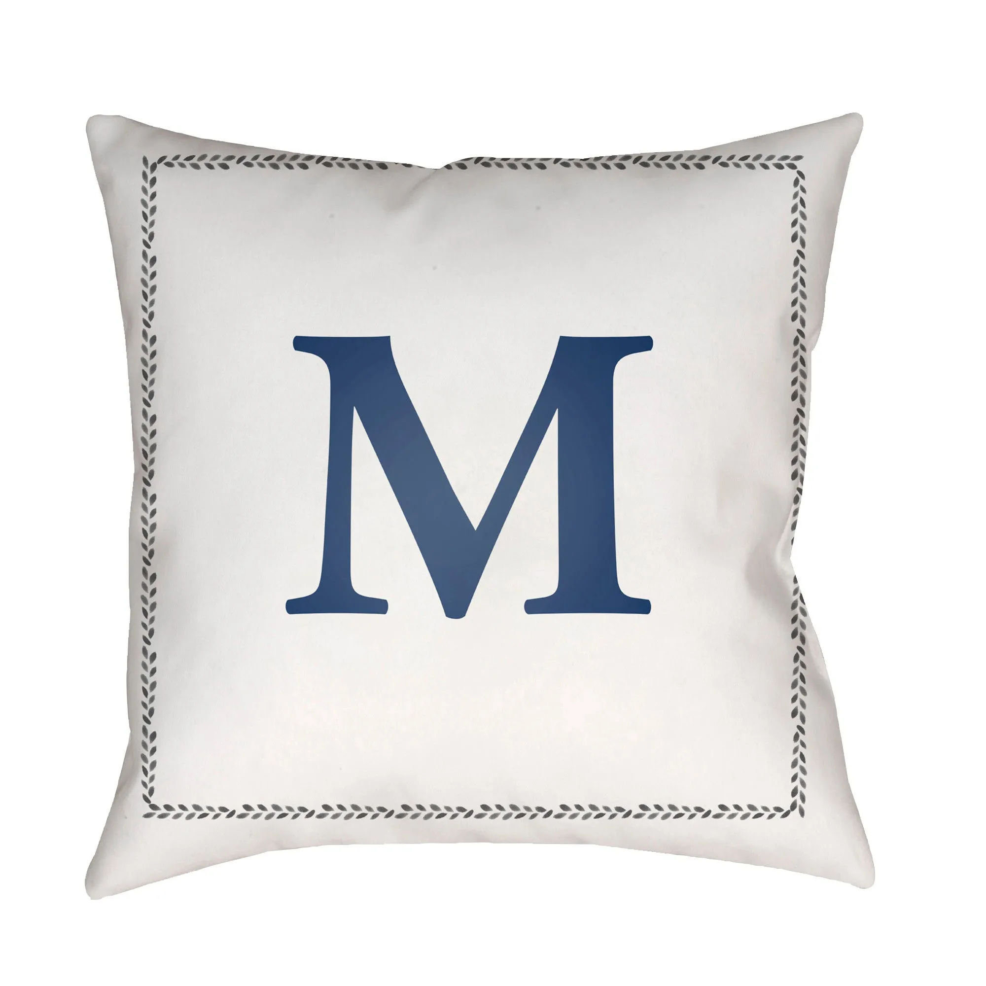 Initials Letter (A to Z) Outdoor Pillow