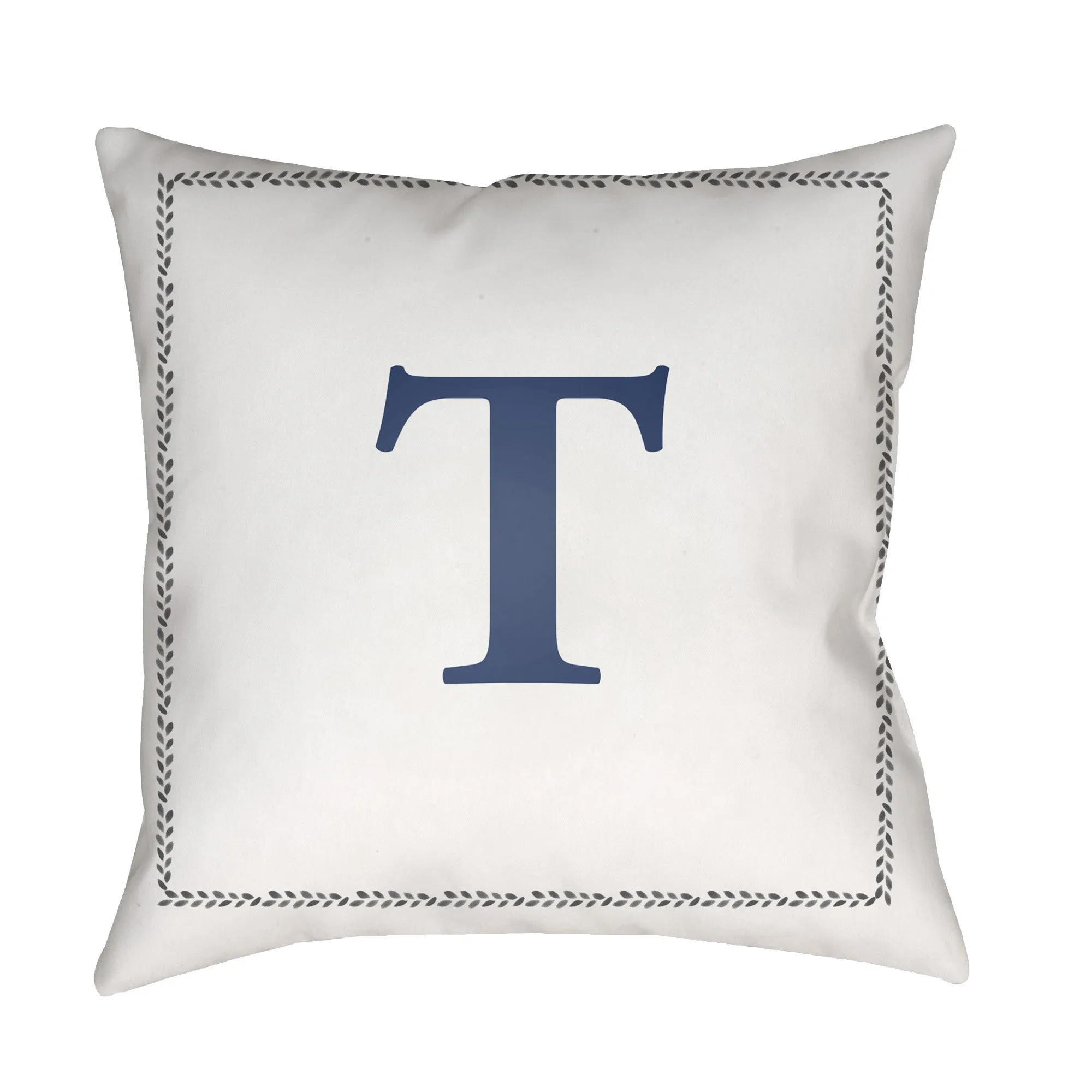Initials Letter (A to Z) Outdoor Pillow