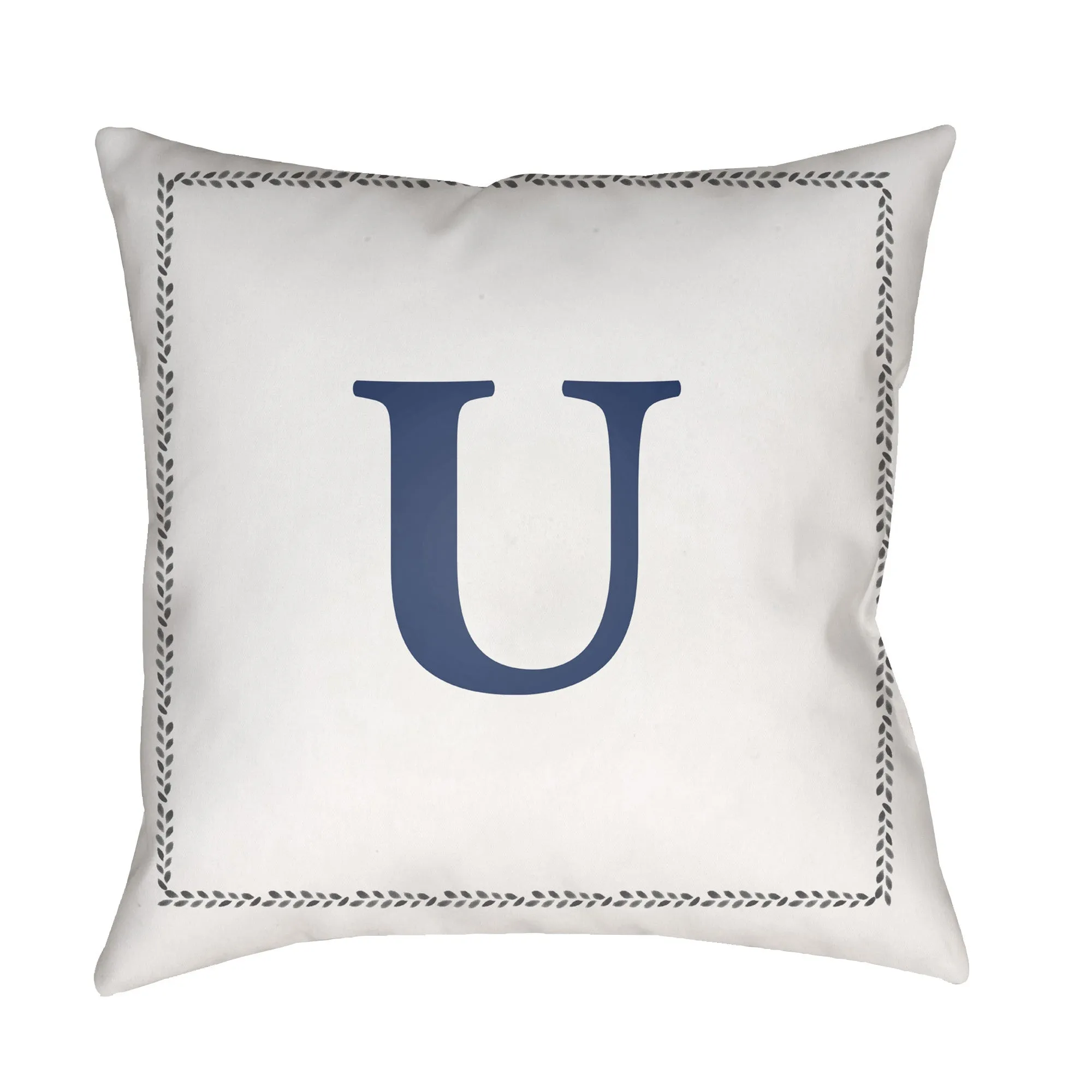Initials Letter (A to Z) Outdoor Pillow