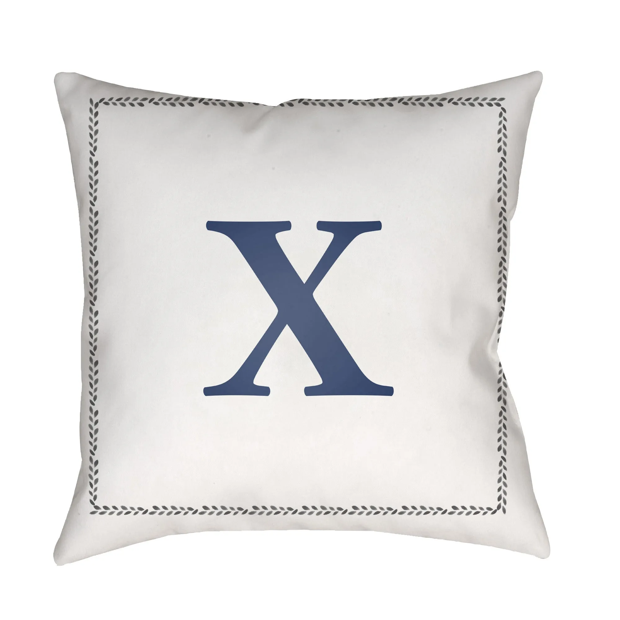 Initials Letter (A to Z) Outdoor Pillow