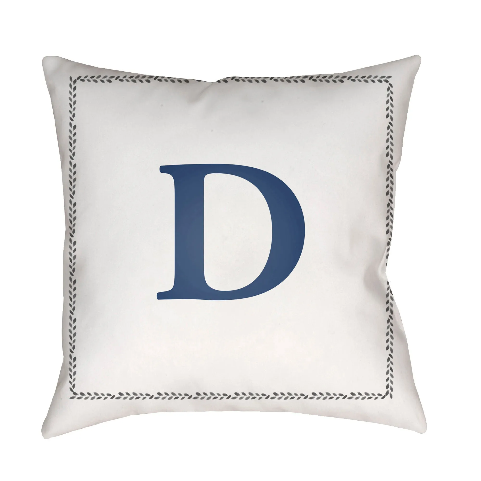 Initials Letter (A to Z) Outdoor Pillow