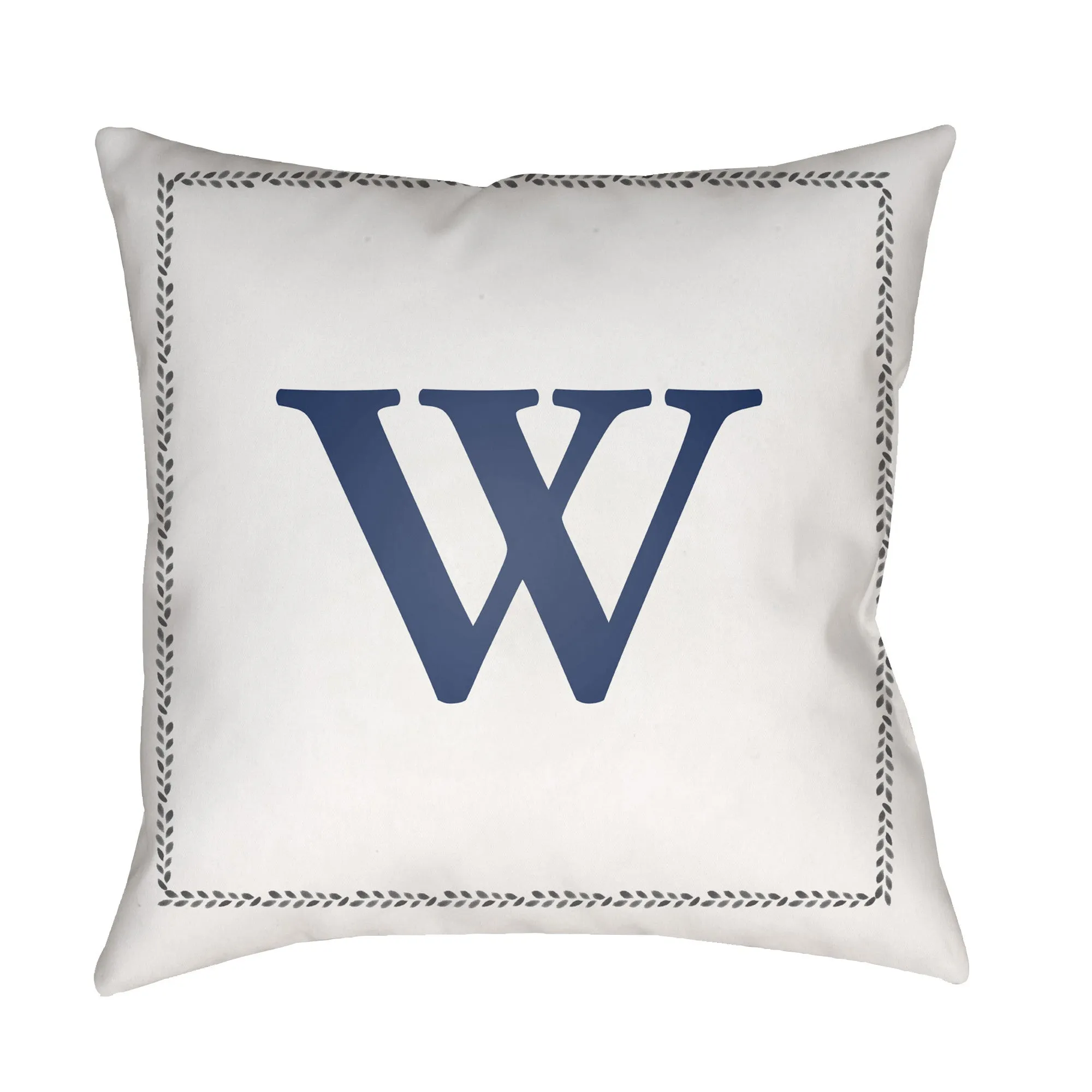 Initials Letter (A to Z) Outdoor Pillow