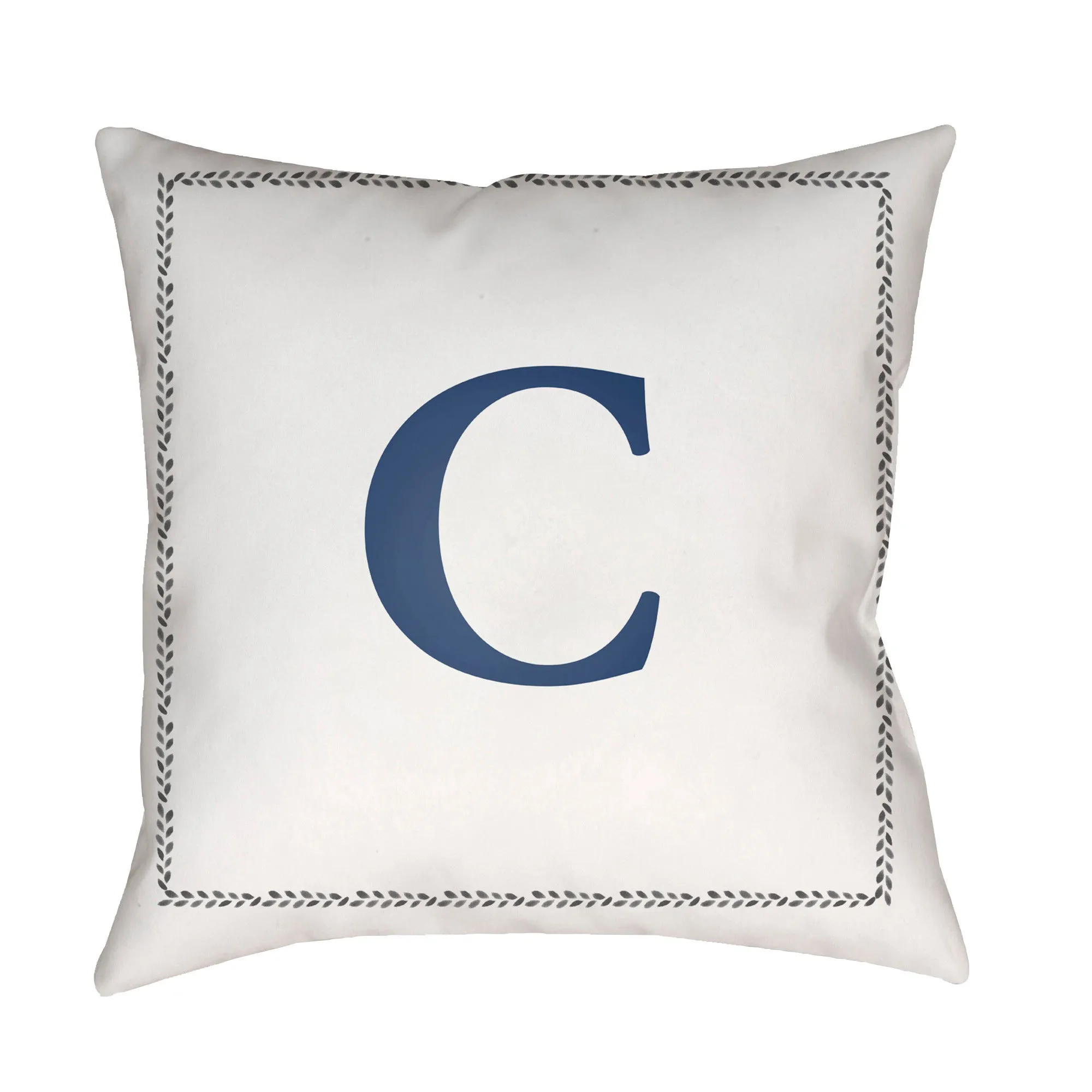 Initials Letter (A to Z) Outdoor Pillow