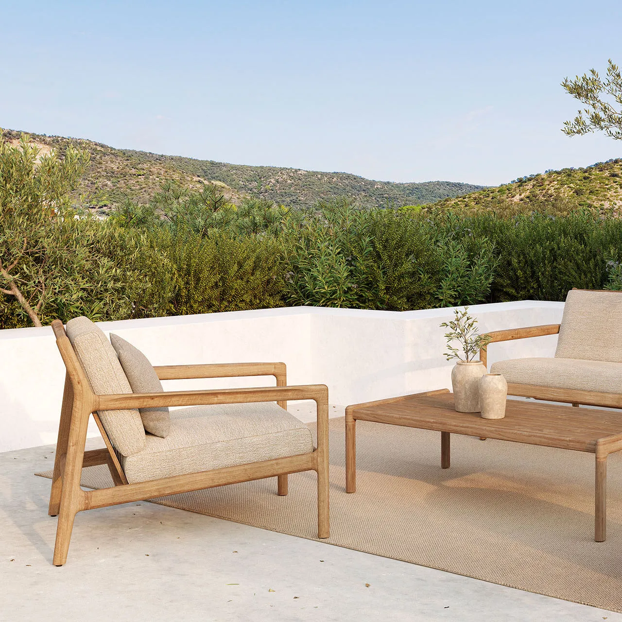Jack Outdoor Lounge Chair and Ottoman