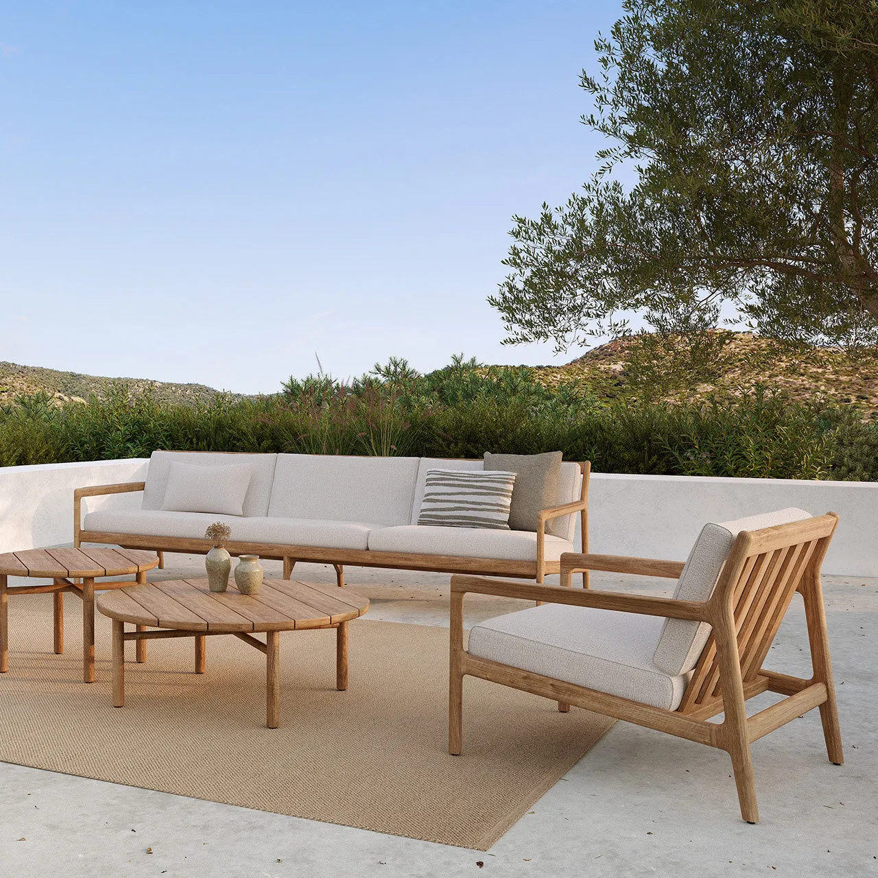 Jack Outdoor Lounge Chair and Ottoman