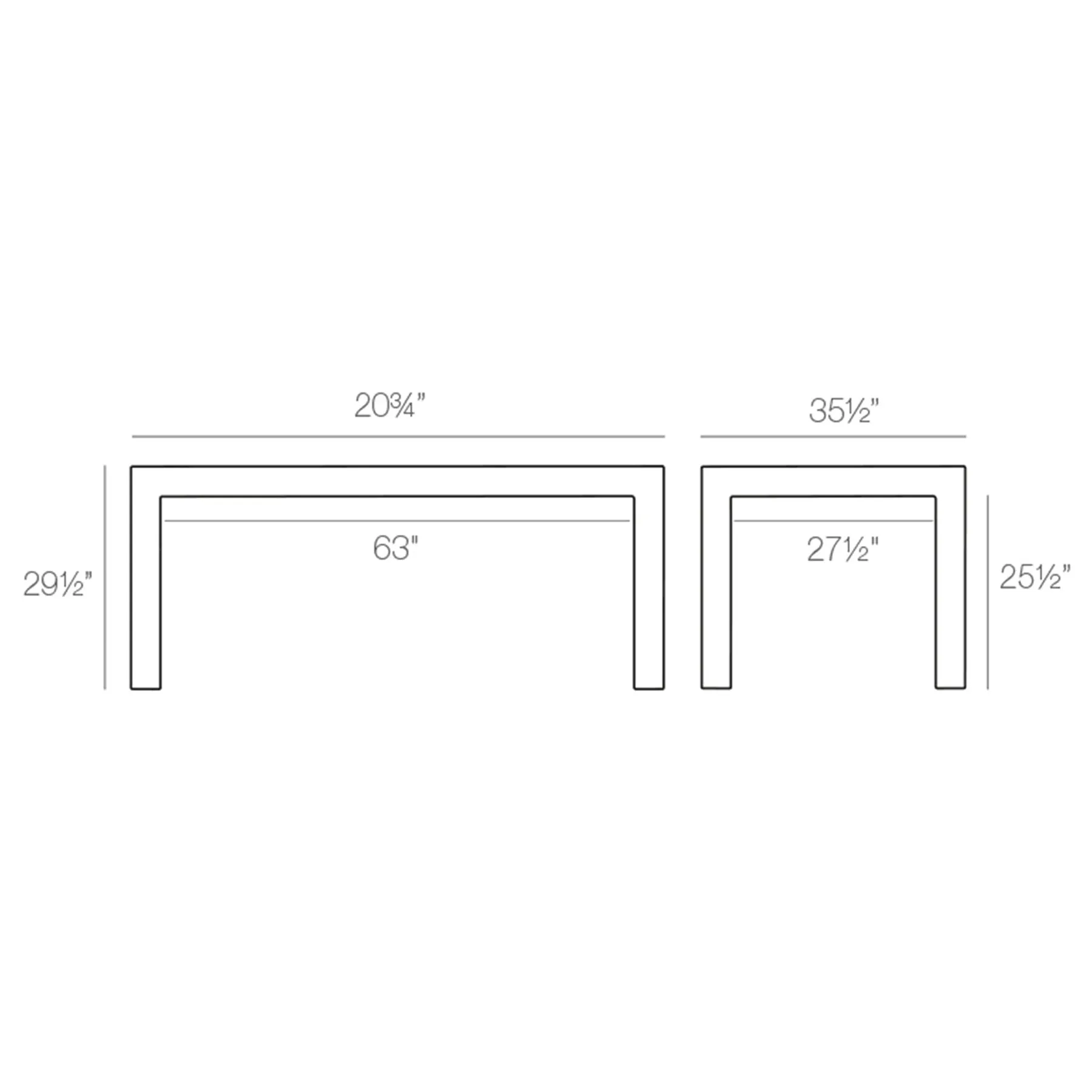Jut Rectangular Table