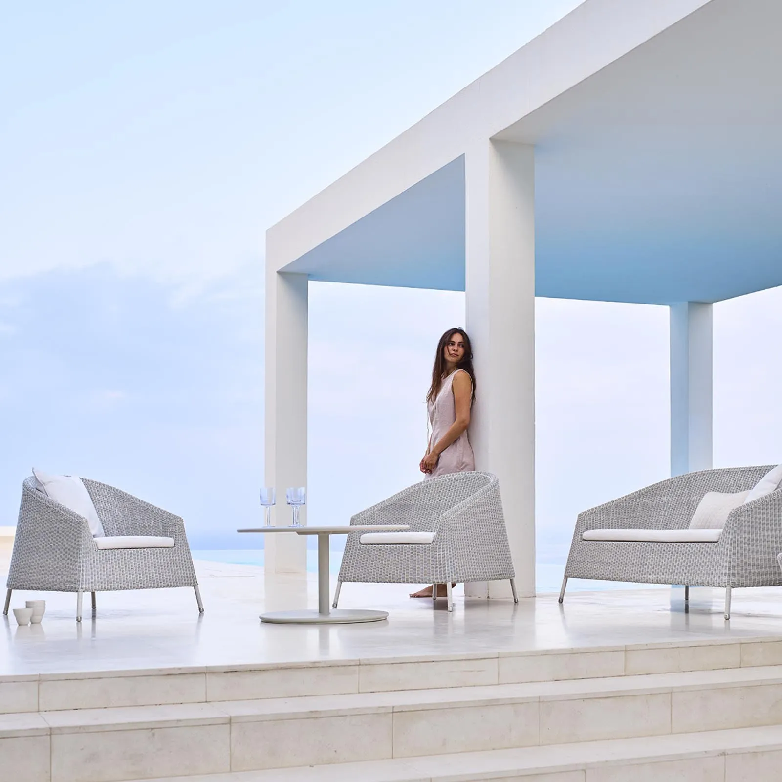 Kingston Outdoor Stackable Lounge Chair