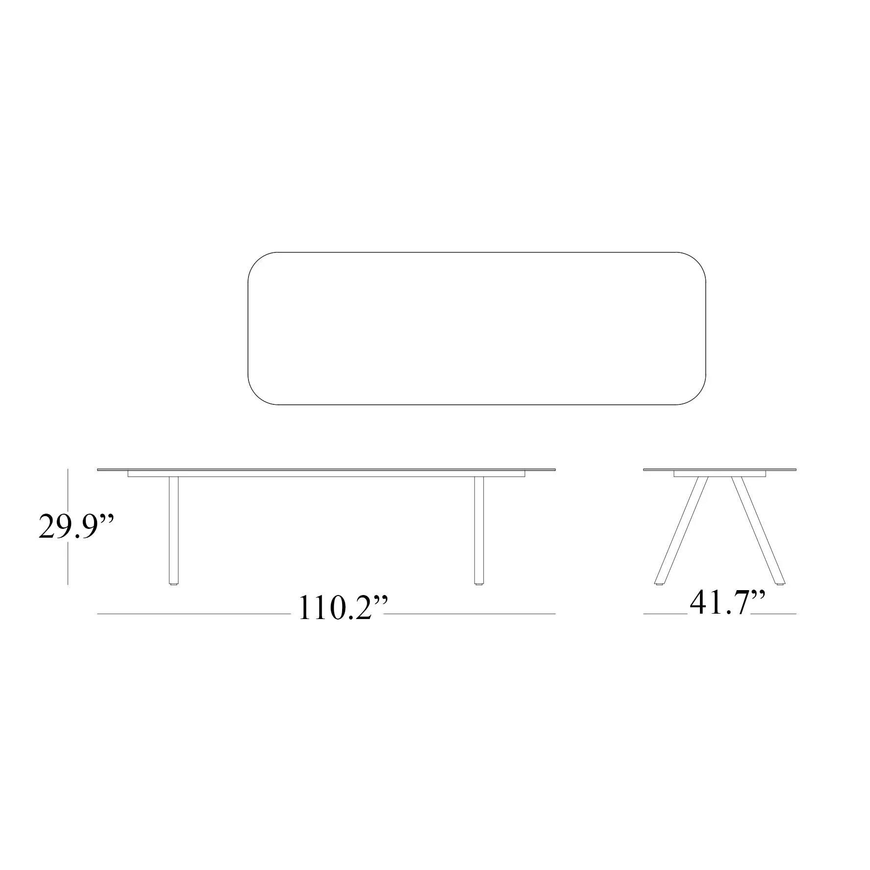 Kodo Outdoor Rectangular Dining Table
