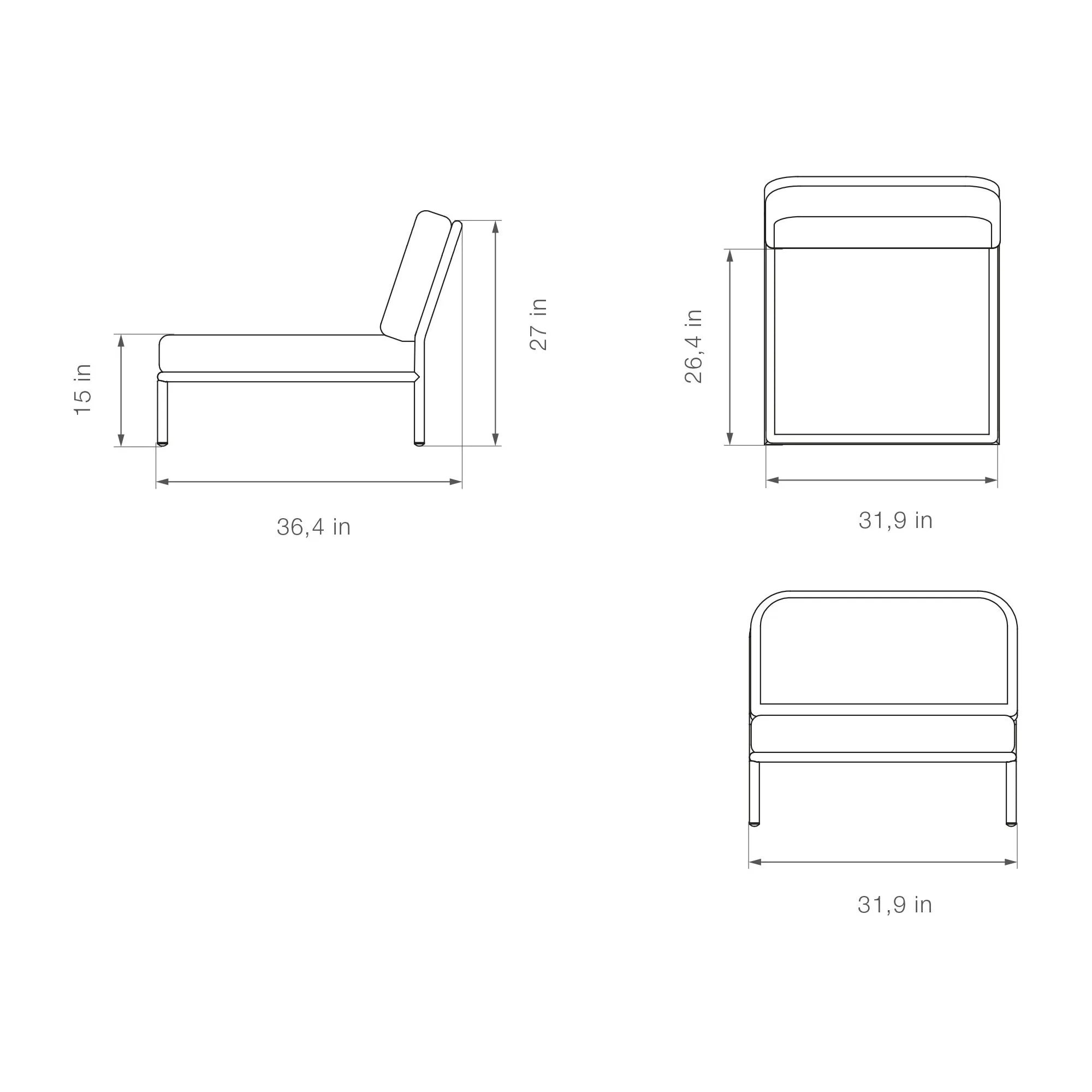 Level 2 Outdoor Lounge Chair