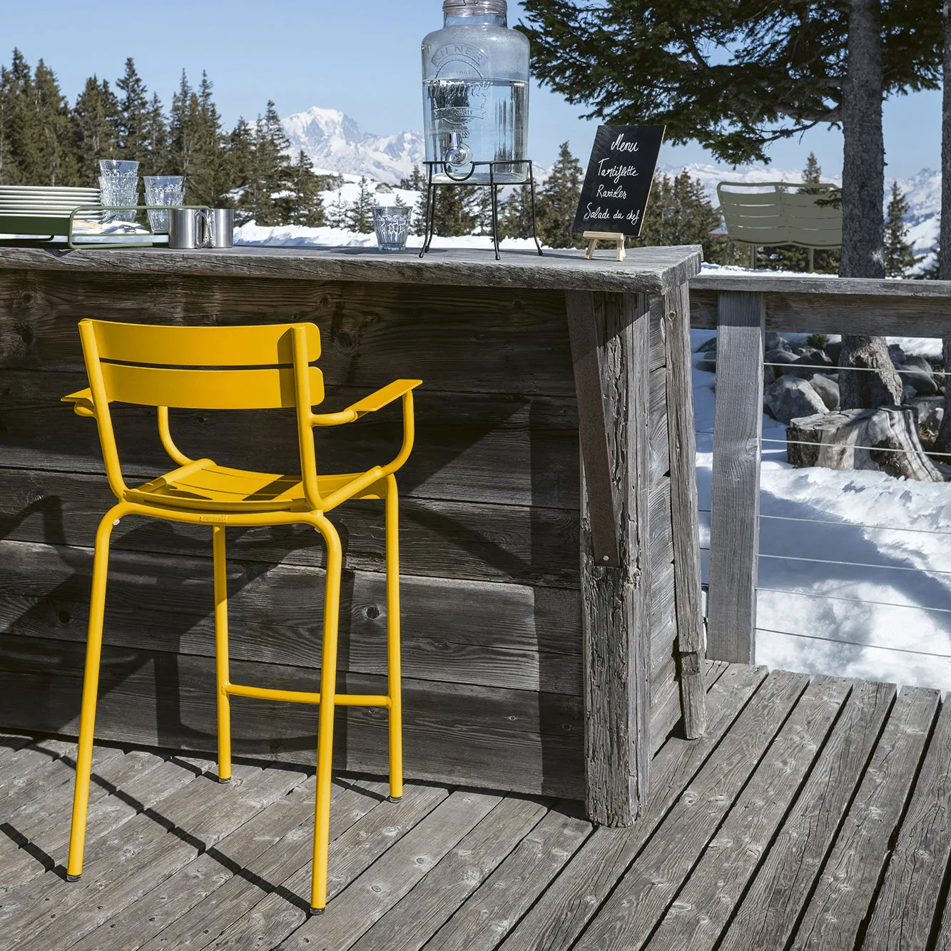 Luxembourg Stool with Arms (Set of 2)