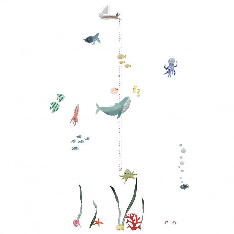 MIMI'lou Height Chart Wallsticker - Ocean