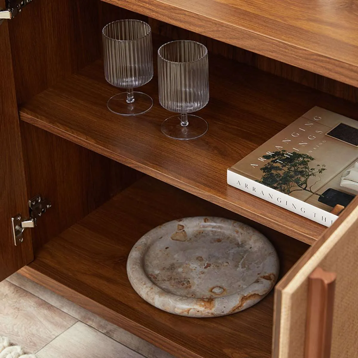 Minato Textured Buffet - Walnut Mocka