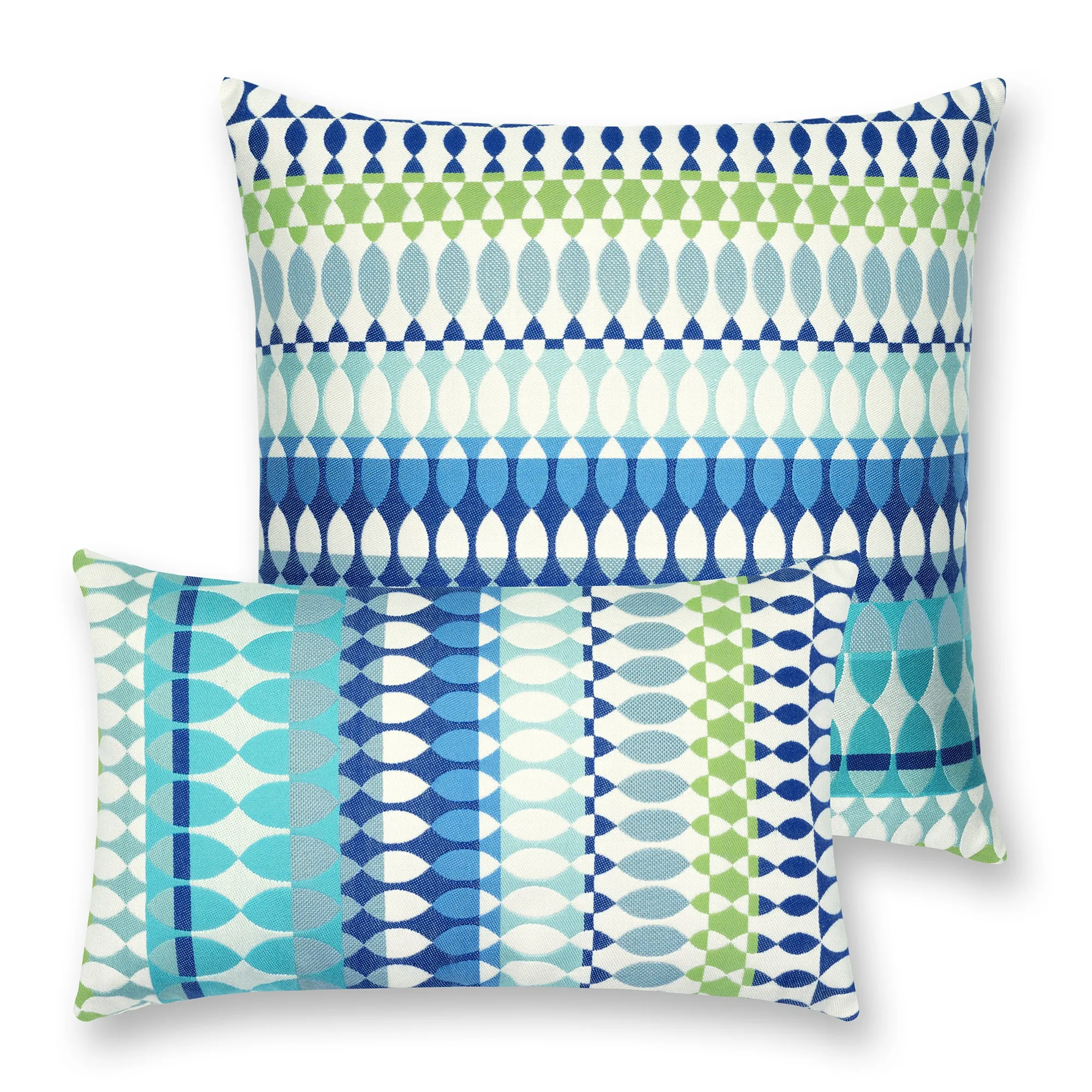 Modern Oval Outdoor Pillow