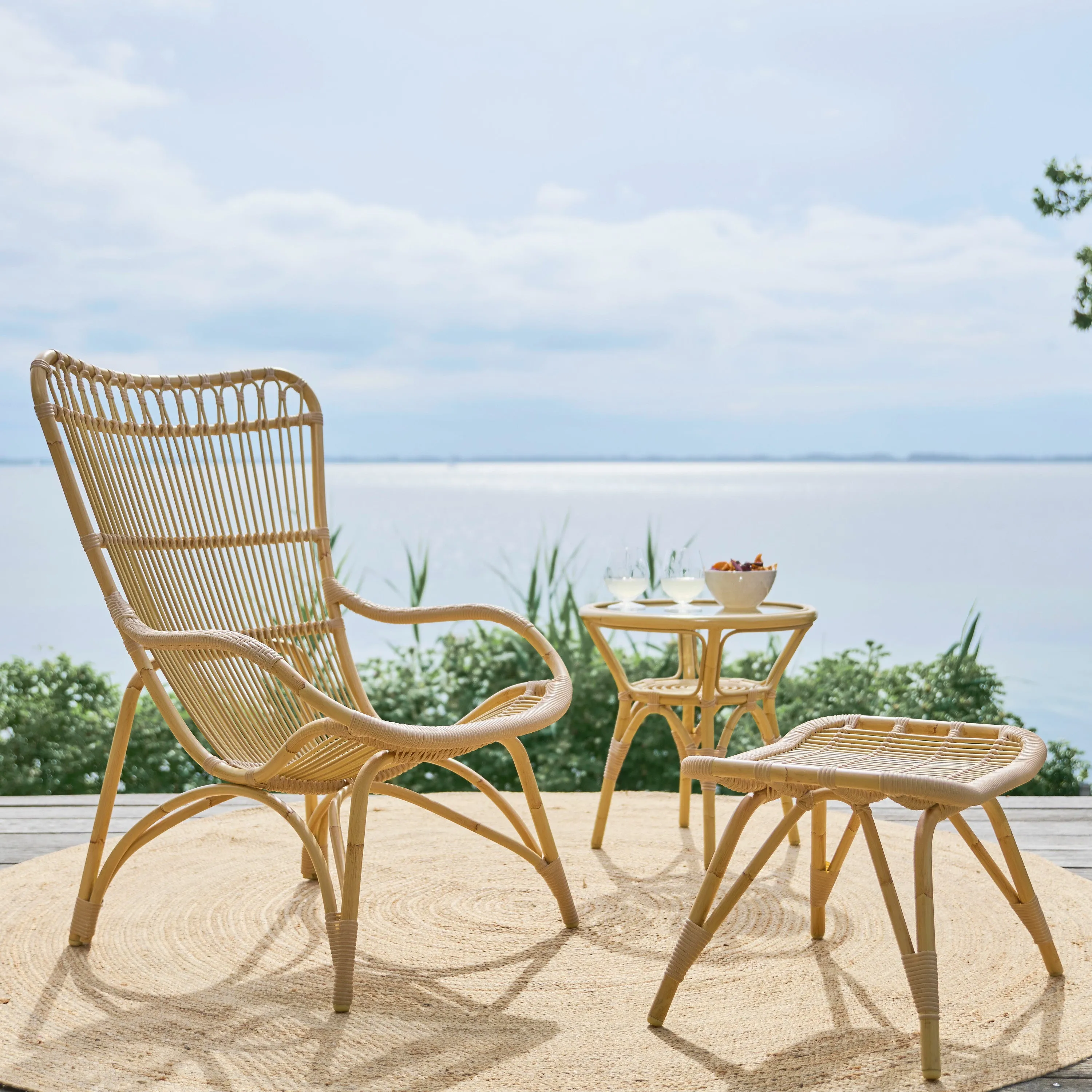 Monet Outdoor Footstool