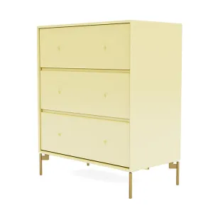 Montana Carry Dresser With Legs, Camomile/Brass