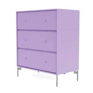 Montana Carry Dresser With Legs, Iris/Matt Chrome