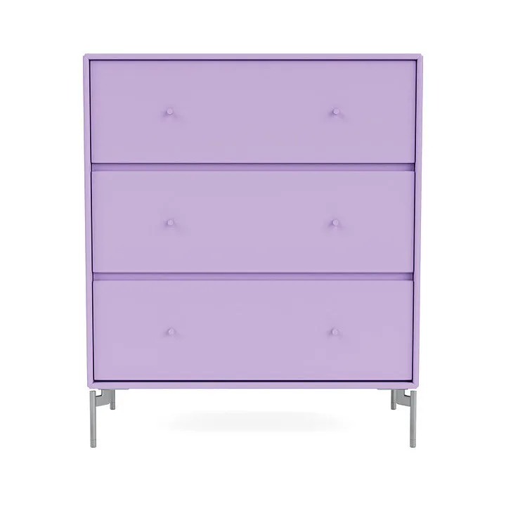Montana Carry Dresser With Legs, Iris/Matt Chrome