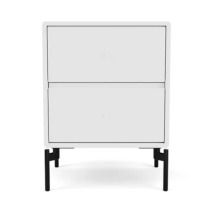 Montana Drift Drawer Module With Legs, New White/Black