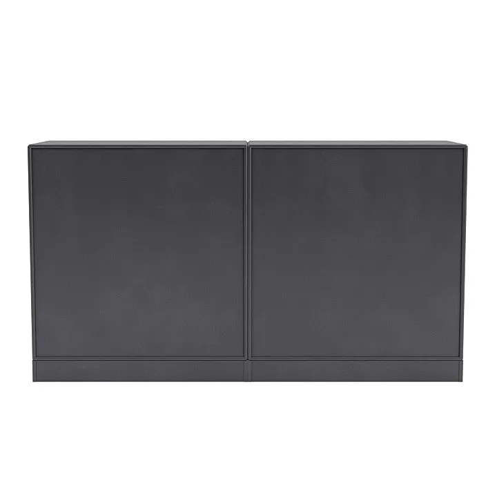 Montana Pair Classic Sideboard With 7 Cm Plinth, Carbon Black