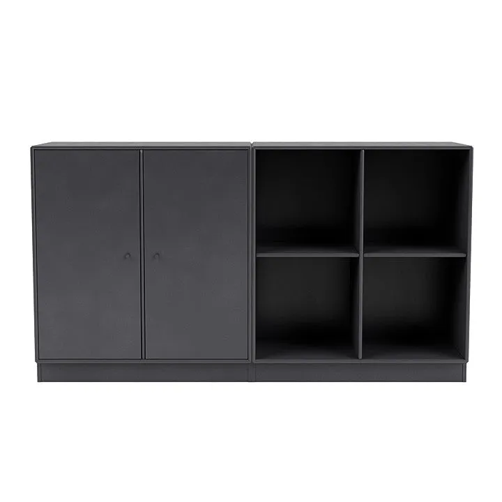 Montana Pair Classic Sideboard With 7 Cm Plinth, Carbon Black