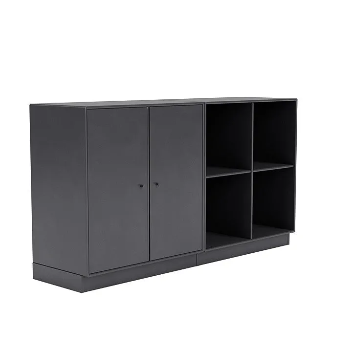 Montana Pair Classic Sideboard With 7 Cm Plinth, Carbon Black