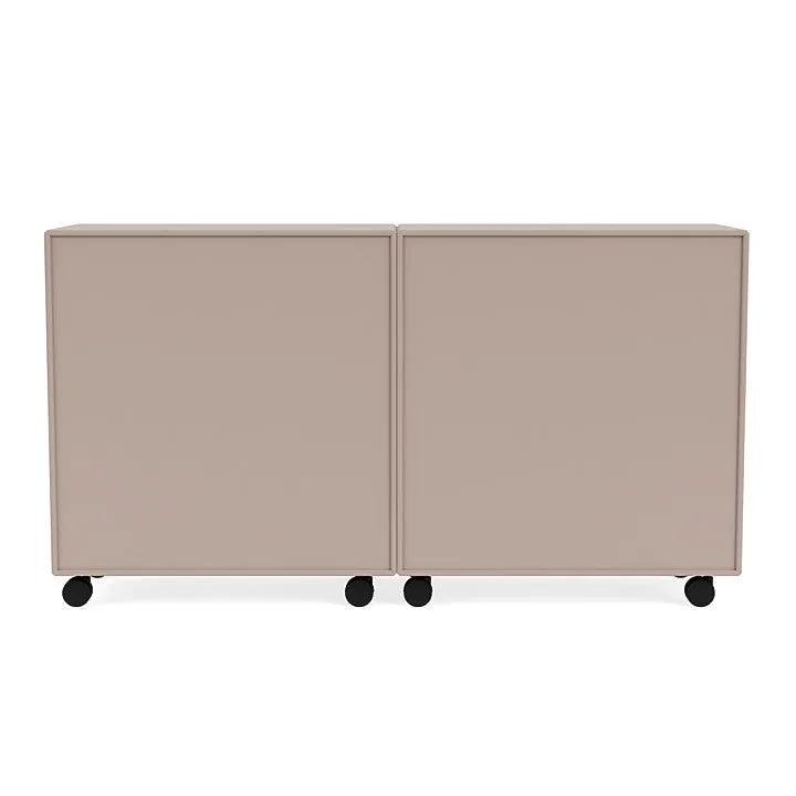 Montana Pair Classic Sideboard With Castors, Mushroom Brown