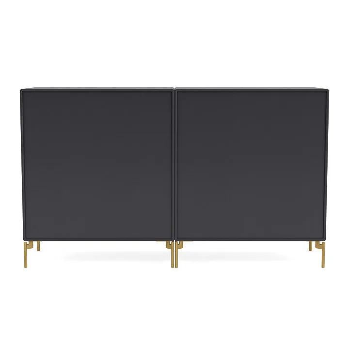 Montana Pair Classic Sideboard With Legs, Anthracite/Brass