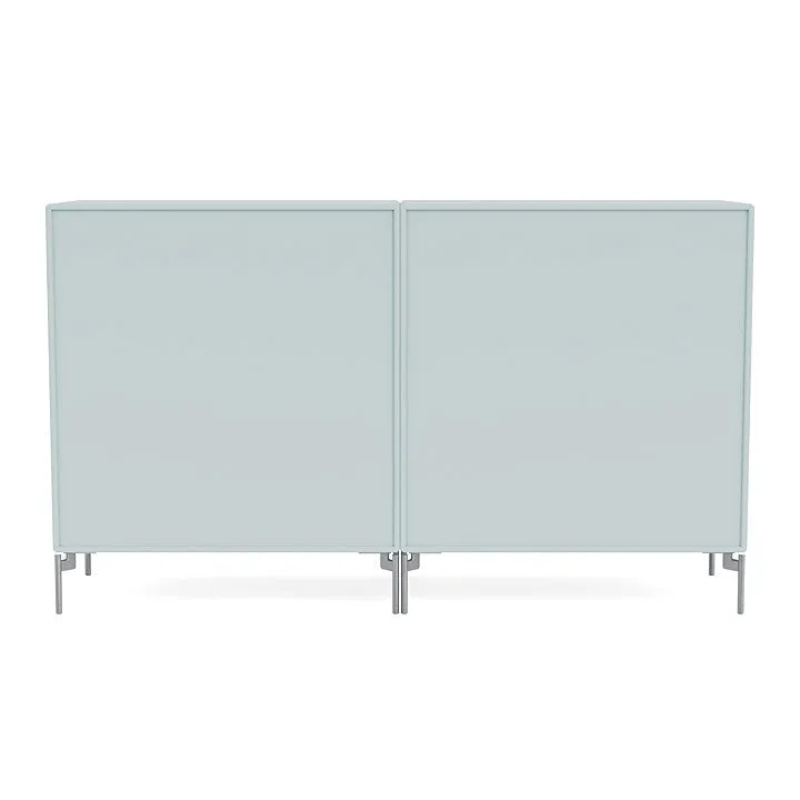 Montana Pair Classic Sideboard With Legs, Flint/Matt Chrome