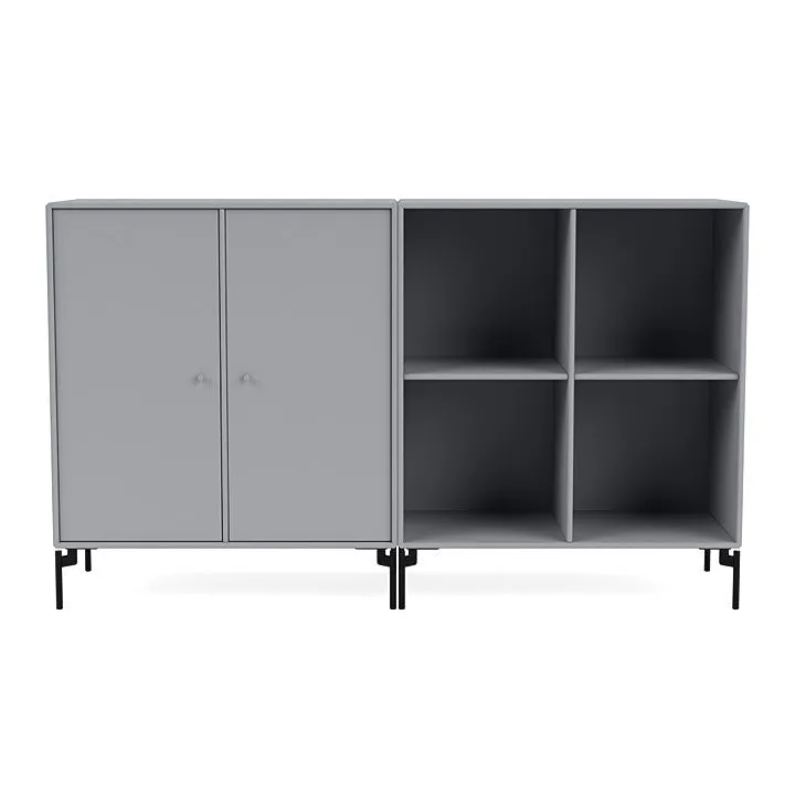 Montana Pair Classic Sideboard With Legs, Graphic/Black