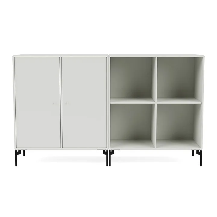Montana Pair Classic Sideboard With Legs, Nordic/Black