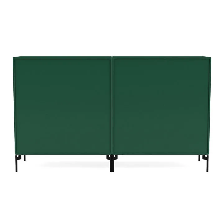 Montana Pair Classic Sideboard With Legs, Pine/Black