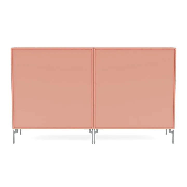 Montana Pair Classic Sideboard With Legs, Rhubarb/Matt Chrome