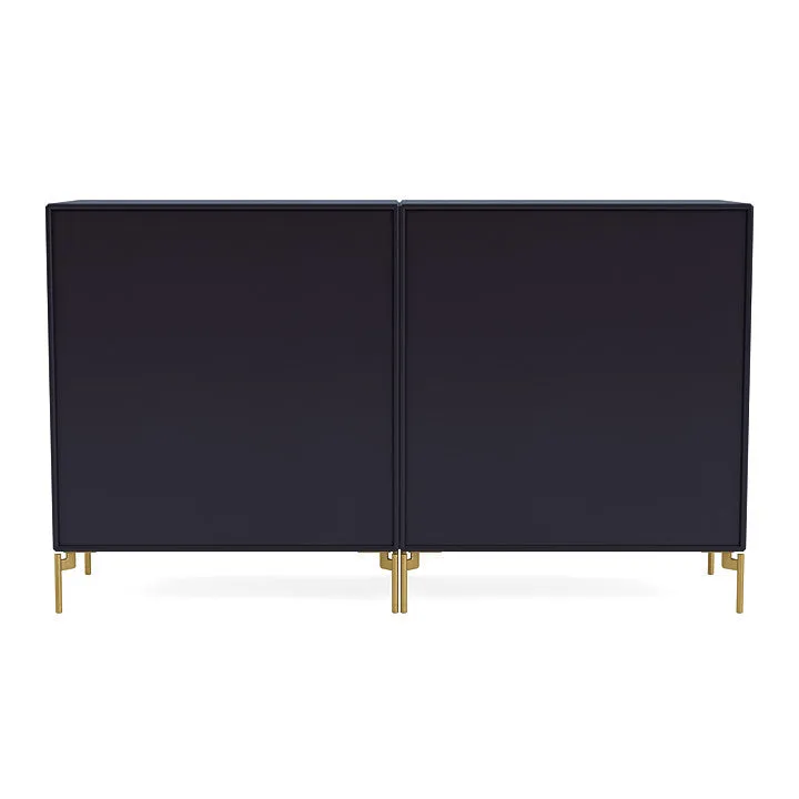 Montana Pair Classic Sideboard With Legs, Shadow/Brass