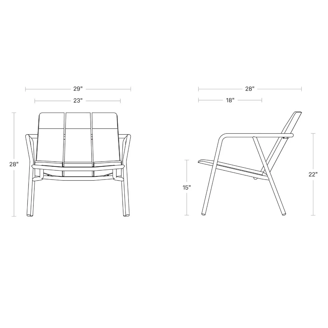Offline Outdoor Lounge Chair