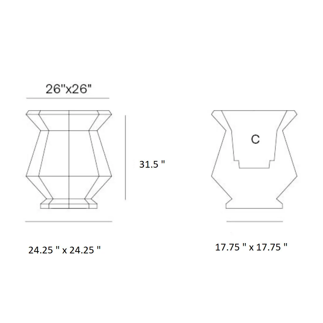 Origami Kashi Planter