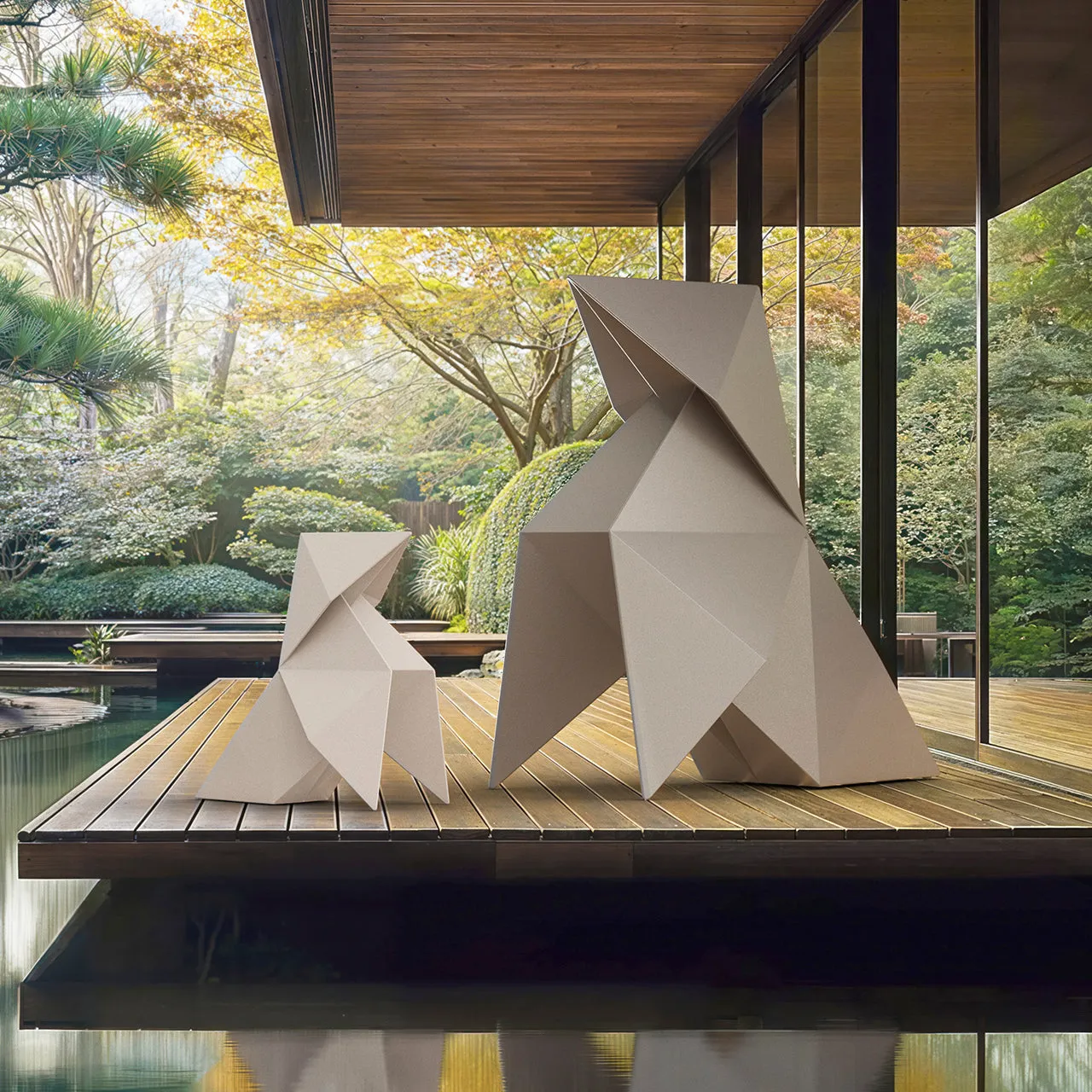 Origami Tori Statue